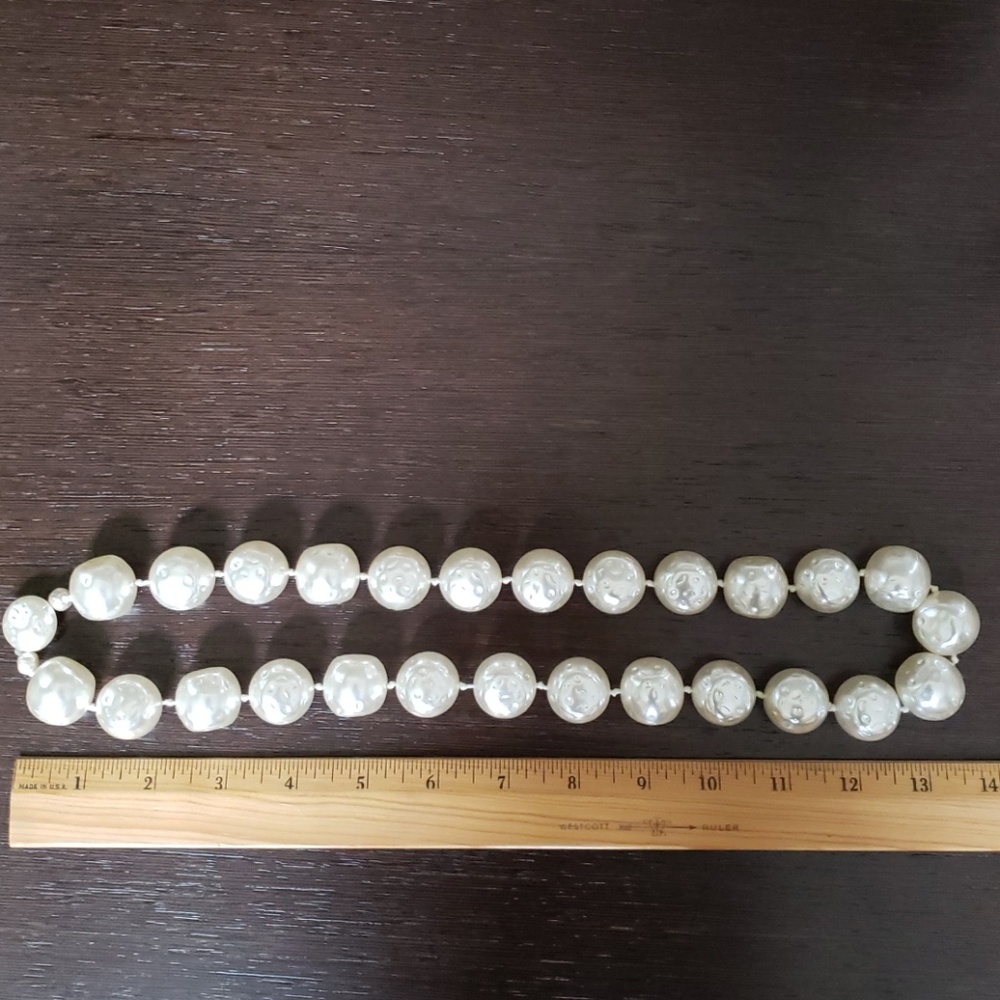 VTG faux Baroque pearl necklace - Picture 7 of 8